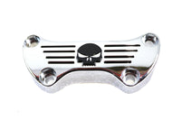 HARLEY Skull Riser Top Clamp Chrome with Long Skirt fits 1973-1984 FX,   1982-1994 FXR,   1982-1994 FXR,   1984-UP FXST,   1984-UP FXST,   1974-UP XL