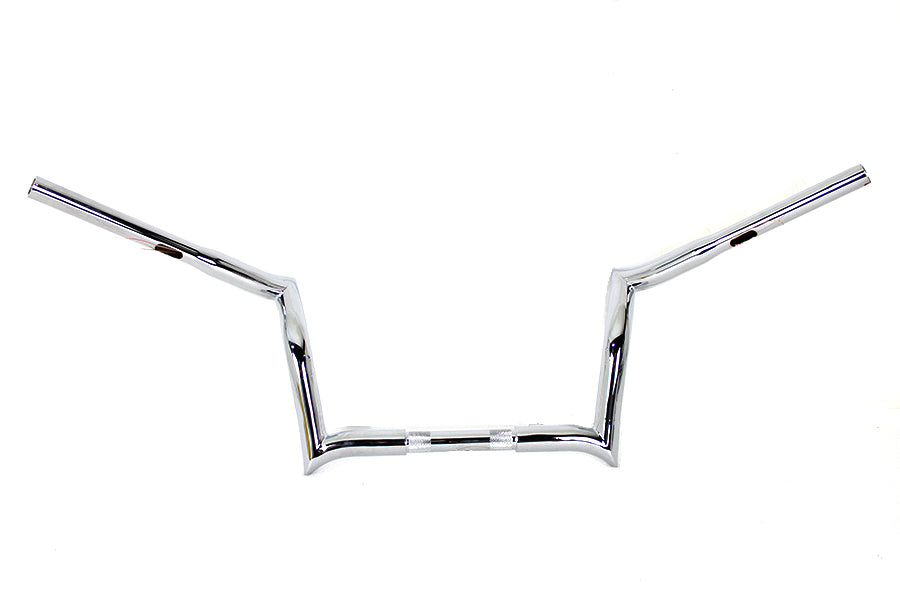 HARLEY 10 inch Z-Bar Handlebar without Indents Chrome Fits 1986-2013 FLT,   1982-UP FLHX,