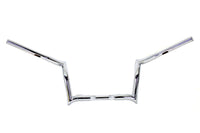 HARLEY 10 inch Z-Bar Handlebar without Indents Chrome Fits 1986-2013 FLT,   1982-UP FLHX,