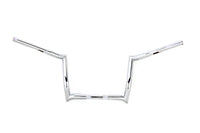 HARLEY 12 inch Z-Bar Handlebar without Indents Chrome fits 1986-2013 FLT,  1982-UP FLHX,