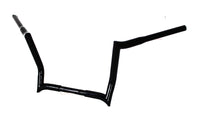 HARLEY 12 inch Z-Bar Handlebar without Indents Black fits 1986-2013 FLT,  1982-UP FLHX,