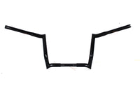 HARLEY 12 inch Z-Bar Handlebar without Indents Black fits 1986-2013 FLT,  1982-UP FLHX,