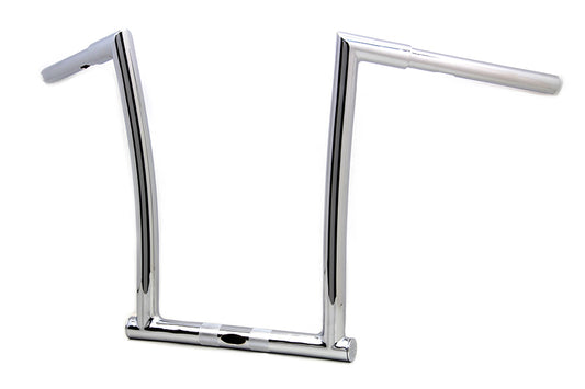 HARLEY 14 inch Chrome ChiZeled Z-Bar Handlebar with Indents fits 2015-UP FLTR,