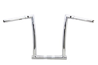 HARLEY 14 inch Chrome ChiZeled Z-Bar Handlebar with Indents fits 2015-UP FLTR,