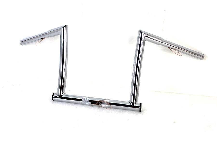 HARLEY 12 inch Chrome ChiZeled Z-Bar Handlebar with Indents fits 2015-UP FLTR,