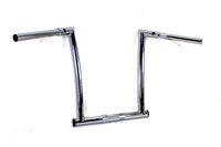 HARLEY 16 inch Chrome ChiZeled Z-Bar Handlebar with Indents fits 2015-UP FLTR,