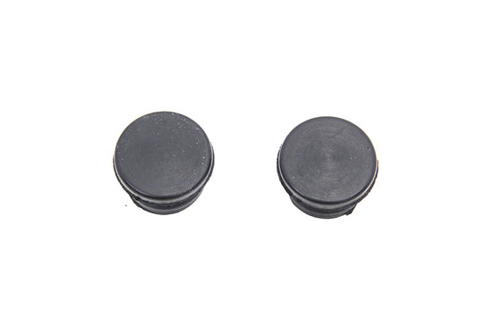 HARLEY ChiZeled Handlebar Plugs Black Plastic fits 1980-UP XL,  1980-1984 FL,  1985-UP FL,  1986-UP FXST,