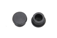 HARLEY ChiZeled Handlebar Plugs Black Plastic fits 1980-UP XL,  1980-1984 FL,  1985-UP FL,  1986-UP FXST,