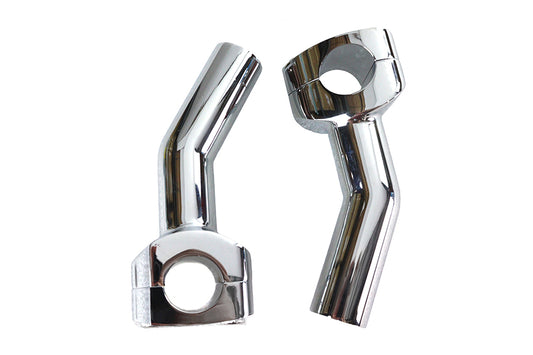 HARLEY 1 inch Pullback Riser Set Chrome Fits 0-  Custom, application