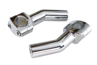 HARLEY 1 inch Pullback Riser Set Chrome Fits 0-  Custom, application