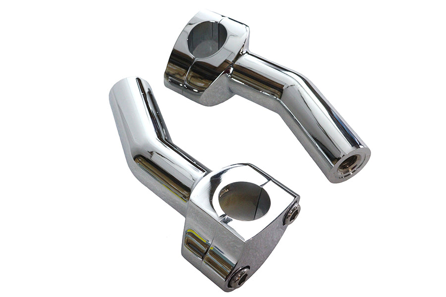 HARLEY 1 inch Pullback Riser Set Chrome Fits 0-  Custom, application