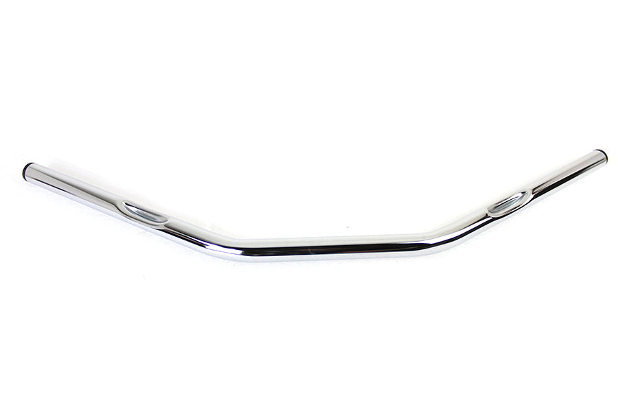 HARLEY Flat 1 inch Drag Handlebar with Indents Chrome fits 1982-1984 FL,  1982-1984 FX,  1982-UP XL,  1986-2017 FLST,  1984-2017 FXST,  1982-1984 FXR,  1982-1994 FXR,  1991-2017 FXD,  1982-2007 FLT,  1982-2007 FLT,