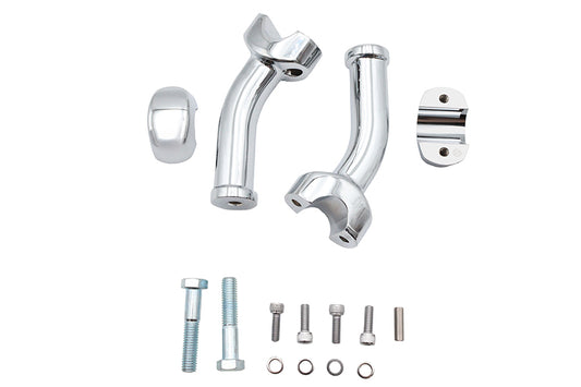 HARLEY 6 inch Curved Riser Kit Chrome Fits 0-  Custom, application