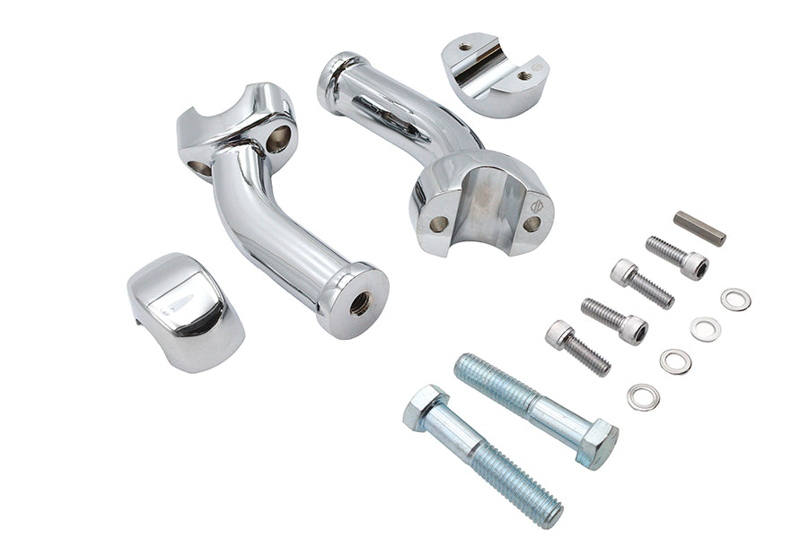 HARLEY 6 inch Curved Riser Kit Chrome Fits 0-  Custom, application