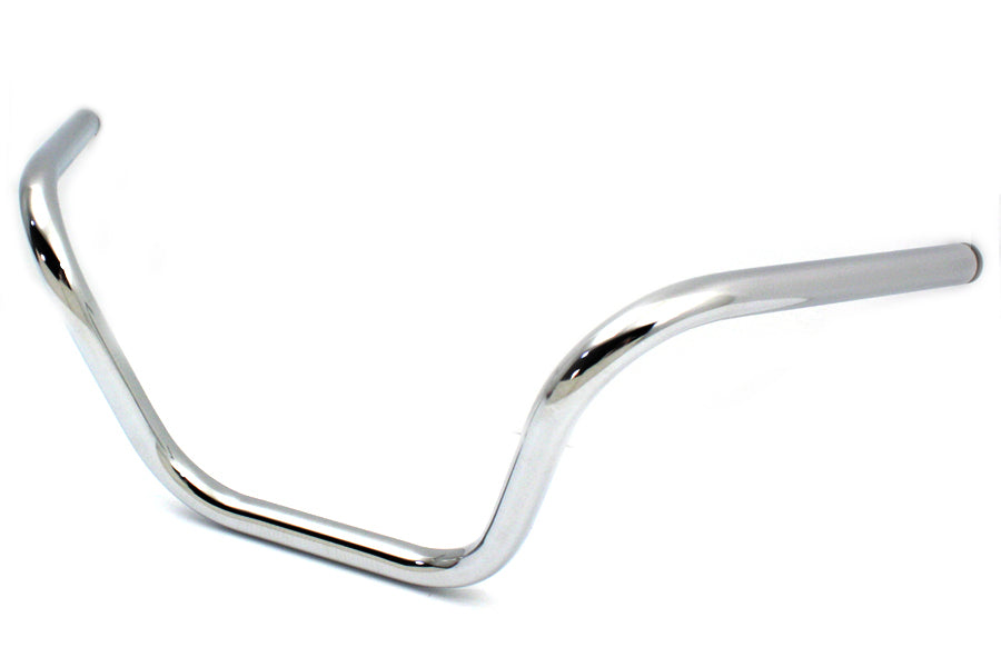 HARLEY 8 inch Buckhorn Handlebar without Indents fits 1974-1981 FL,  1974-1981 FX,  1974-1981 XL,