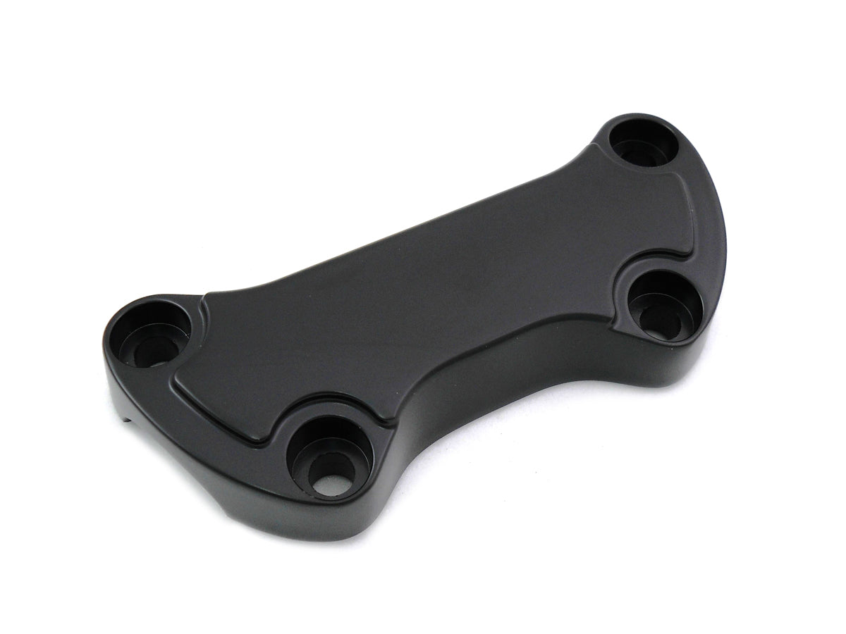 HARLEY Black Smooth Handlebar Clamp Cover fits 1999-UP FL,  1999-UP FX,