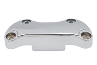 HARLEY Chrome Smooth Handlebar Clamp Cover with Skirt Fits 1999-UP FL,   1999-UP FX,