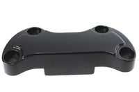 HARLEY Black Smooth Handlebar Clamp Cover with Skirt Fits 1999-UP FX,   1999-UP FL,