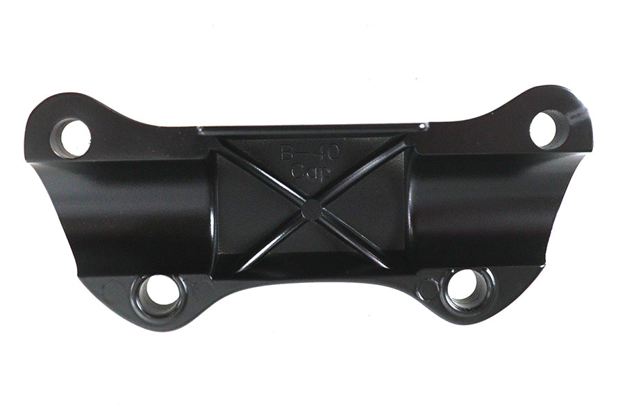 HARLEY Black Smooth Handlebar Clamp Cover with Skirt Fits 1999-UP FX,   1999-UP FL,