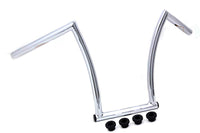 HARLEY 15 inch Chrome ChiZeled Z-Bar Handlebar with Indents fits 1980-UP XL,  1984-2017 FXST,  1980-UP FLT,  1980-UP FLT,