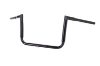 HARLEY 12 inch Black ChiZeled Z-Bar Handlebar without Indents fits 2014-UP FLH,  2014-UP FLHX,  2014-UP FLHTCUTG,  2014-UP FLHTK,