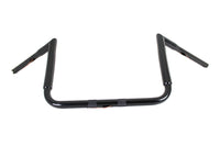 HARLEY 12 inch Black ChiZeled Z-Bar Handlebar without Indents fits 2014-UP FLH,  2014-UP FLHX,  2014-UP FLHTCUTG,  2014-UP FLHTK,