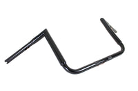 HARLEY 12 inch Black ChiZeled Z-Bar Handlebar without Indents fits 2014-UP FLH,  2014-UP FLHX,  2014-UP FLHTCUTG,  2014-UP FLHTK,