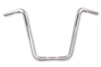 HARLEY 18 inch Buffalo Ape Hanger Handlebar with Indents Chrome fits 1982-1984 FL,  1982-1984 FX,  1982-UP XL,  1986-2017 FLST,  1984-2017 FXST,  1982-1994 FXR,  1982-1994 FXR,  1991-2017 FXD,  1982-2007 FLT,  1982-2007 FLT,