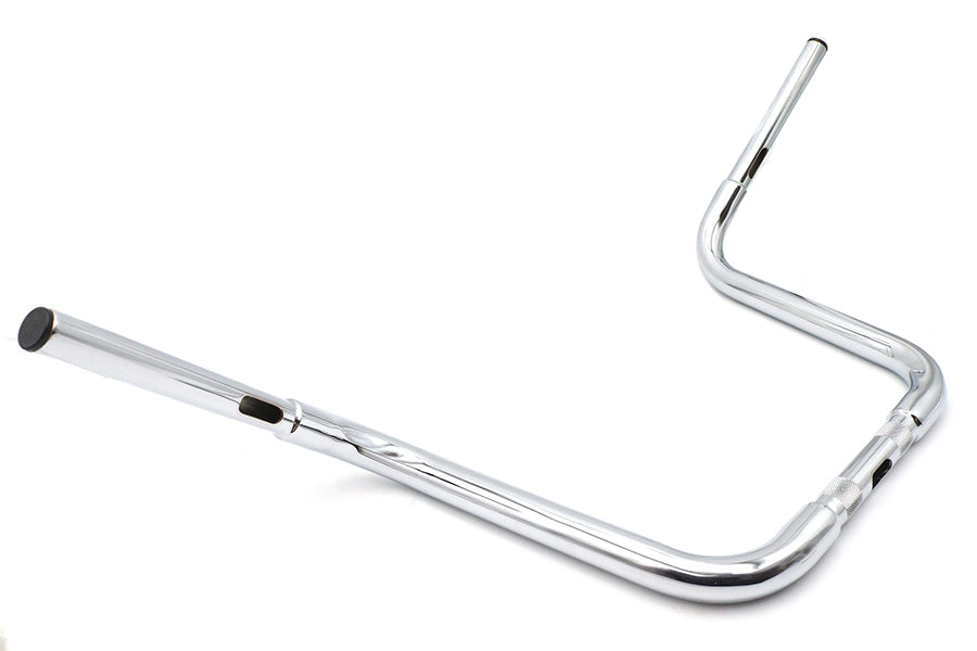 HARLEY 12-1/2 inch Buffalo Ape Hanger Handlebar with Indents Chrome Fits 1982-1984 FL,   1982-1984 F