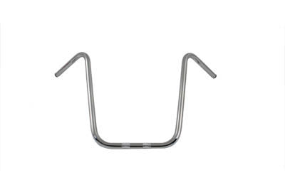 HARLEY 18 inch Ape Hanger Handlebar with Indents Chrome fits 1982-1984 FL,  1982-1984 FX,  1982-UP XL,  1984-2017 FXST,  1986-2017 FLST,  1982-1994 FXR,  1982-1994 FXR,  1991-2017 FXD,  1982-2007 FLT,  1987-2007 FLT,