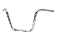 HARLEY 14 inch Buffalo Ape Hanger Handlebar with Indents Chrome fits 1982-1984 FL,  1982-1984 FX,  1982-UP XL,  1986-2017 FLST,  1984-2017 FXST,  1982-1994 FXR,  1982-1994 FXR,  1991-2017 FXD,  1982-2007 FLT,  1982-2007 FLT,