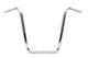 HARLEY 20 inch Buffalo Ape Hanger Handlebar with Indents Chrome fits 1982-1984 FL,  1982-1984 FX,  1982-UP XL,  1986-2017 FLST,  1984-2017 FXST,  1982-1994 FXR,  1982-1994 FXR,  1991-2017 FXD,  1982-2007 FLT,  1982-2007 FLT,