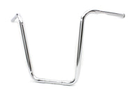 HARLEY 20 inch Buffalo Ape Hanger Handlebar with Indents Chrome fits 1982-1984 FL,  1982-1984 FX,  1982-UP XL,  1986-2017 FLST,  1984-2017 FXST,  1982-1994 FXR,  1982-1994 FXR,  1991-2017 FXD,  1982-2007 FLT,  1982-2007 FLT,