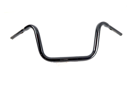 HARLEY 10 inch Mini Ape Hanger Handlebar with Indents Black fits 0-  Custom,