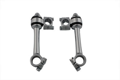 HARLEY Chrome Replica 5-1/2 inch Flander Riser Set fits 0-  Custom, application for 1 handlebars"