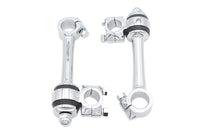 HARLEY Chrome Replica 5-1/2 inch Flander Riser Set Fits 0-  Custom, application for 1 handlebars"
