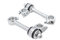 HARLEY Chrome Replica 5-1/2 inch Flander Riser Set Fits 0-  Custom, application for 1 handlebars"