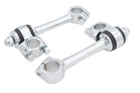 HARLEY Chrome Replica 5-1/2 inch Flander Riser Set Fits 0-  Custom, application for 1 handlebars"