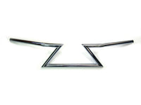 HARLEY Chrome 6 inch Z Handlebars without Indents Fits 0-  All,