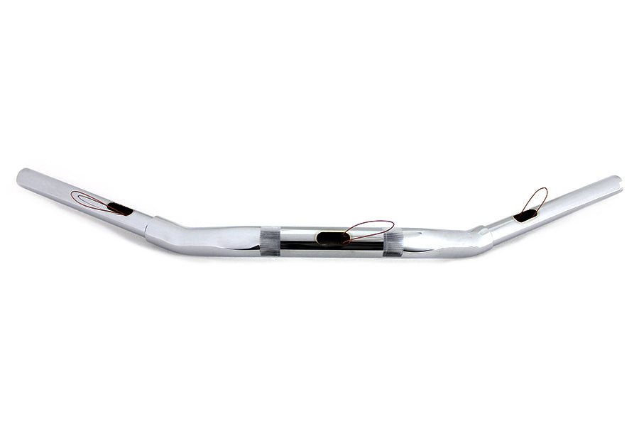 HARLEY 2 inch Drag Handlebar without Indents Chrome Fits 0-  Custom, application for use with 1-1/4