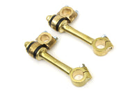 HARLEY Polished Replica 5-1/2 inch Flander Riser Set fits 0-  Custom, application for 1 handlebars"