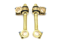 HARLEY Polished Replica 5-1/2 inch Flander Riser Set fits 0-  Custom, application for 1 handlebars"