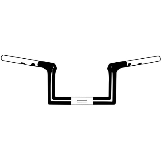 HARLEY 10 inch Riser Z-Bar Handlebar Fits 0-  Custom, application