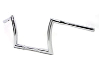 HARLEY 10 inch Z Handlebar with Indents fits 1984-UP FXST,  1986-UP FLST,