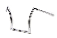 HARLEY 14 inch Z Handlebar with Indents Chrome fits 1984-2017 FXST,  1986-2017 FLST,