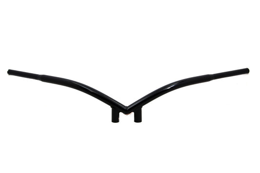 HARLEY V-Bar Handlebar with Indents fits 1982-1984 FL,  1982-1984 FX,  1982-UP XL,  1986-2017 FLST,  1984-2017 FXST,  1982-1994 FXR,  1982-1994 FXR,  1991-UP FLT,