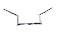 HARLEY 12 inch Chrome Z-Bar Handlebar with Indents fits 1982-1984 FL,  1982-1984 FX,  1985-UP XL,  1986-2017 FLST,  1984-2017 FXST,  1991-2017 FXD,  1984-1994 FXR,