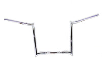 HARLEY 14 inch Chrome Z-Bar Handlebar with Indents fits 1982-1984 FL,  1982-1984 FX,  1985-UP XL,  1986-2017 FLST,  1984-2017 FXST,  1991-2017 FXD,  1984-1994 FXR,