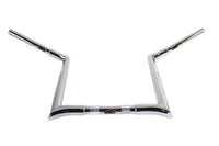 HARLEY 16 inch Chrome Z-Bar Handlebar with Indents fits 1982-1984 FL,  1982-1984 FX,  1985-UP XL,  1986-2017 FLST,  1984-2017 FXST,  1991-2017 FXD,  1984-1994 FXR,