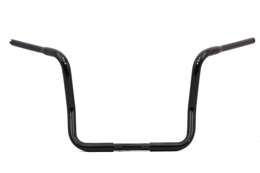 HARLEY 14 inch Dresser Ape Hanger Handlebar with Indents Black fits 1982-2007 FLT,  1982-2007 FLT,  1982-2007 FLHT,  1982-2007 FLHT,  1982-2007 FLHTC,  1982-2007 FLHTC,  1982-2007 FLHTX,  1982-2007 FLHTX,